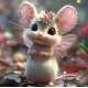 Алмазна мозаїка  Мишка-фея 20*20см