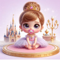 Алмазна мозаїка  Принцеса Baby 20*20см