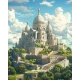 Алмазна мозаїка Базиліка Сакре-Кер, Париж  30*40см