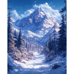 Алмазна мозаїка Велич зими 30*40см