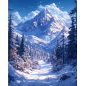 Алмазна мозаїка Велич зими 30*40см