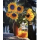 Алмазна мозаїка  Соняшники і персики 40*50см