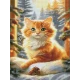 Алмазна мозаїка Муркотик спостерігає 30х40