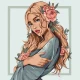 Картина за номерами Квітка весни   КНО4895