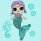 Картина за номерами L.O.L. Surprise! Mermaids Queen Bee 40х40 см КНО6265