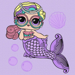 Картина за номерами L.O.L. Surprise! Mermaids Miss Sea 40х40 см КНО6263