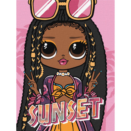 Картина за номерами L.O.L. Surprise! O.M.G. Sunset 30х40 см КНО6276