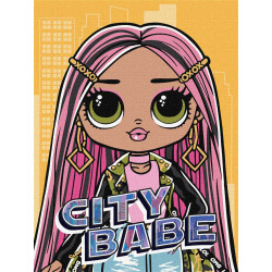 Картина за номерами L.O.L. Surprise! O.M.G. City Babe 30х40 см КНО6277
