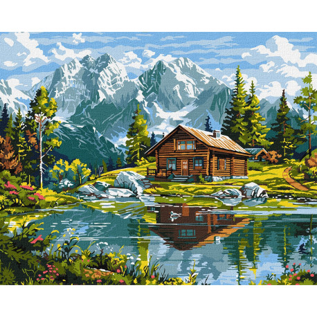 Картина за номерами Затишний котедж КНО6351