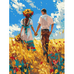 Картина за номерами Прогулянка закоханих 30х40см КНО8453