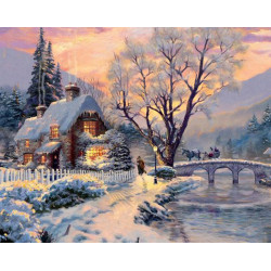 Алмазна мозаїка Зимова мрія 187040 30*40 см