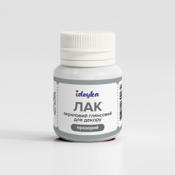 Лак акриловий глянсовий для декору (прозорий) 20мл