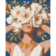 Алмазна мозаїка Дівчина з півоніями 40*50 см OD 30301