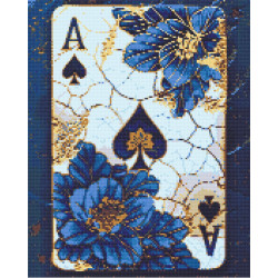 Алмазна мозаїка Карта піка 40*50 см OD 3450