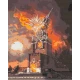 Алмазна мозаїка Палаючий кремль 40*50 см OD 3215