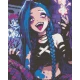 Алмазна мозаїка Аніме. Джинкс (Аркейн) 40*50 см OD 6014