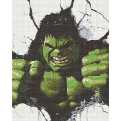Алмазна мозаїка Нестримна сила Marvel - Халк 40*50 см OD 6015