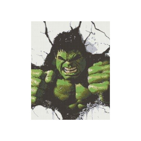 Алмазна мозаїка Нестримна сила Marvel - Халк 40*50 см OD 6015
