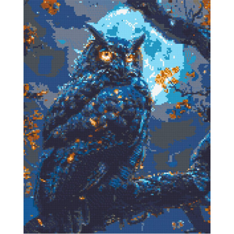 Алмазна мозаїка Тварини. Мудра сова 40*50 см OD 30830