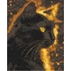 Алмазна мозаїка Тварини. Чорний кіт 40*50 см OD 3301