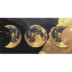 Алмазна мозаїка Космос. Місяць  40*80 см OD 6005