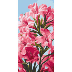 Картина за номерами Pink flowers 40х80 см 13100-AC