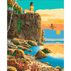 Картина за номерами Маяк Спліт- Рок лак 40*50см