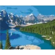 Картина за номерами Озеро Марейн. Канада лак 40*50см