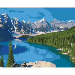 Картина за номерами Озеро Марейн. Канада лак 40*50см