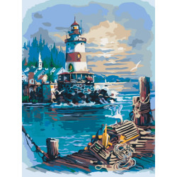 Картина за номерами Маяк лак 30*40см