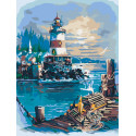Картина за номерами Маяк лак 30*40см