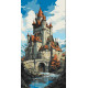 Картина за номерами Казковий замок 40*80см