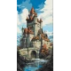 Картина за номерами Казковий замок 40*80см