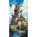Картина за номерами Казковий замок 40*80см