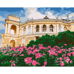 Картина за номерами Одеса. Оперний театр лак 40*50см