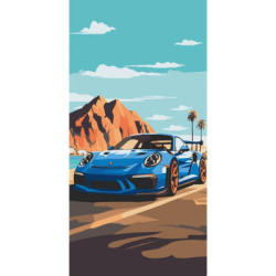 Картина за номерами Sports car лак 40*80см