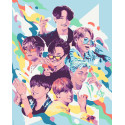 Картина за номерами Аніме, K-Pop, BTS (БТС) 40*50 см LW 3288