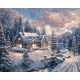 Картина за номерами Зимній пейзаж. Новорічна 40*50 см LW 3253