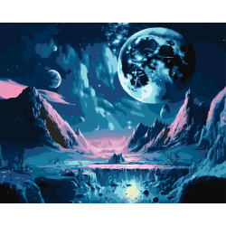 Картина за номерами Загадковий космос, планети 40*50 см LW 31030