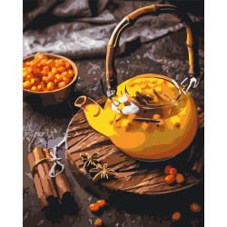 Картина за номерами Жовтий чайник 40*50 см LW 3139