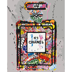 Картина за номерами Chanel №5 арт (Шанель номер 5) 40*50 см LW 3476