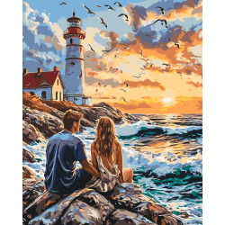 Картина за номерами Пейзаж. Світло твого серця 40*50 см LW 3496