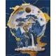 Картина за номерами Абстракція. Пейзаж з фарбами металік 40*50 см LW 3448