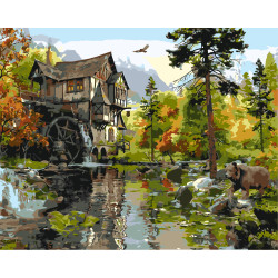 Картина за номерами Лісова казка. Пейзаж 40*50 см LW 30340