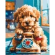 Картина за номерами Милий песик (голдендудль) 40*50 см LW 3467