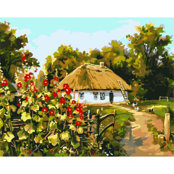 Картина за номерами Українська Хатина 40*50 см LW 3162