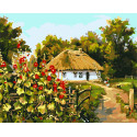 Картина за номерами Українська Хатина 40*50 см LW 3162
