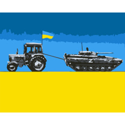 Картина за номерами Доброго вечора, ми з України LW 3136 40*50