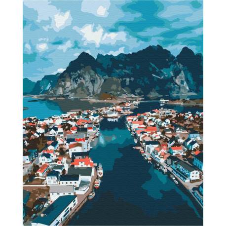Картина за номерами Норвежские фьорды 40*50см