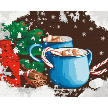 Картина за номерами Зимове маршмеллоу 40*50см